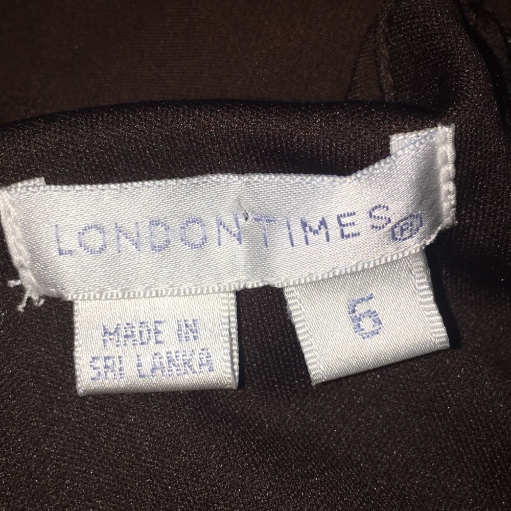 London Times Black/coffee dress, size6. - Picture 5 of 6